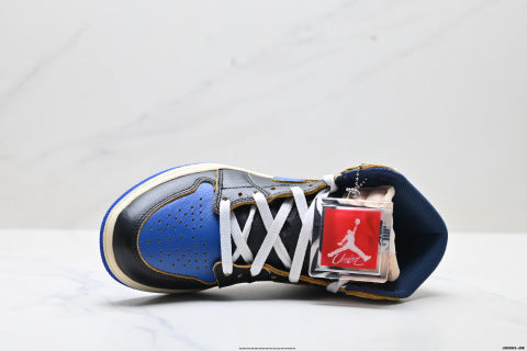 Union x nike Air Jordan 1 Retro high-top skate shoes Breathable, non-slip basketball shoes