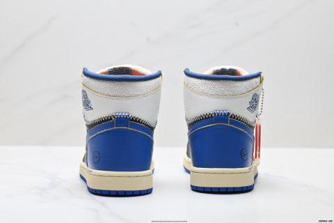 Union x nike Air Jordan 1 Retro high-top skate shoes Breathable, non-slip basketball shoes