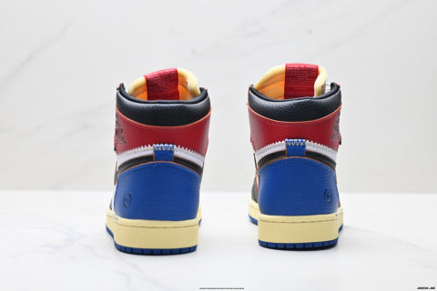 Nike Air Jordan 1 Retro basketball shoes Comfortable and versatile non-slip high-top skate shoes