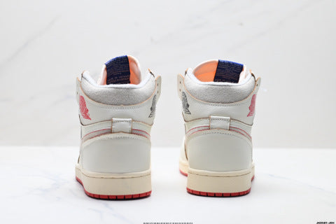 Nike Air Jordan 1 Retro Sports Shoes Breathable, non-slip, and wear-resistant high-top skate shoes.