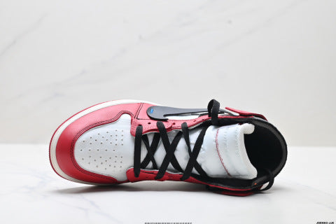 Off-White x Nike Air Jordan 1 Retro High-top skate shoes Non-slip basketball shoes for men and women