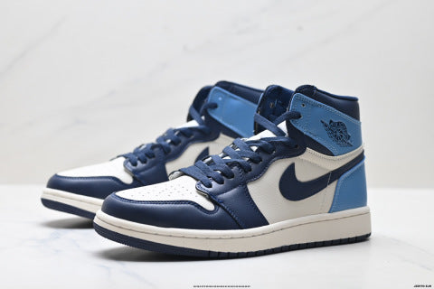 Nike Air Jordan 1 Retro basketball shoes Unisex versatile mid-top sneakers