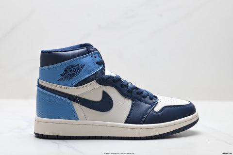 Nike Air Jordan 1 Retro basketball shoes Unisex versatile mid-top sneakers