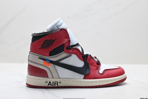 Off White x Nike Air Jordan 1 Retro sneakers Versatile, casual, and sporty—perfect for basketball and everyday wear.