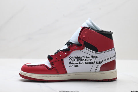 Off White x Nike Air Jordan 1 Retro sneakers Versatile, casual, and sporty—perfect for basketball and everyday wear.