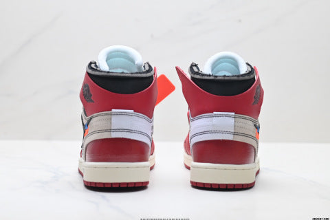 Off White x Nike Air Jordan 1 Retro sneakers Versatile, casual, and sporty—perfect for basketball and everyday wear.
