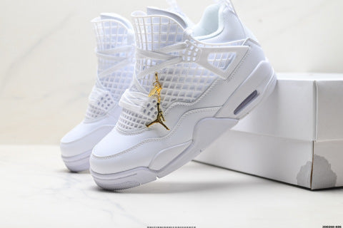 Nike Air Jordan 4 Retro basketball shoes Versatile Casual Sports Shoes for Men and Women