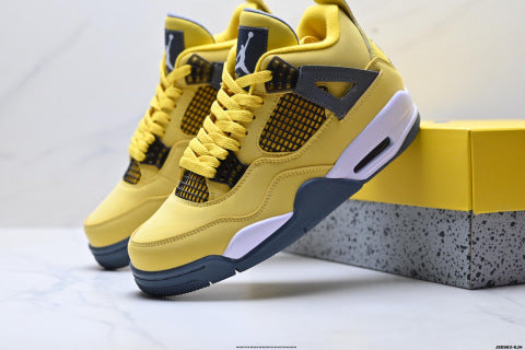 Nike Air Jordan 4 Retro basketball shoes Air-Cushioned Sports Shoes (Unisex)