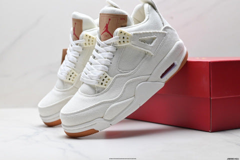 Nike Air Jordan 4 Retro Basketball shoes Versatile Casual Sports Shoes for Men and Women