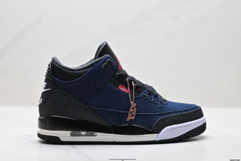 Nike Air Jordan 3 Retro sneakers Air-cushioned running shoes; non-slip basketball shoes.