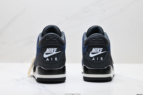 Nike Air Jordan 3 Retro sneakers Air-cushioned running shoes; non-slip basketball shoes.