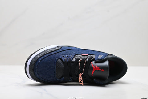 Nike Air Jordan 3 Retro sneakers Air-cushioned running shoes; non-slip basketball shoes.