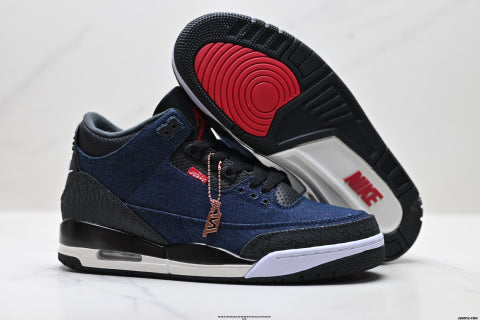 Nike Air Jordan 3 Retro sneakers Air-cushioned running shoes; non-slip basketball shoes.