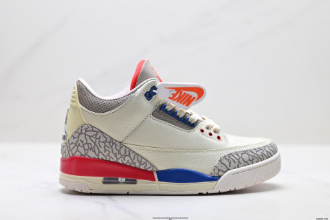 Nike Air Jordan 3 Retro Sneakers Breathable, cushioned, and slip-resistant basketball shoes