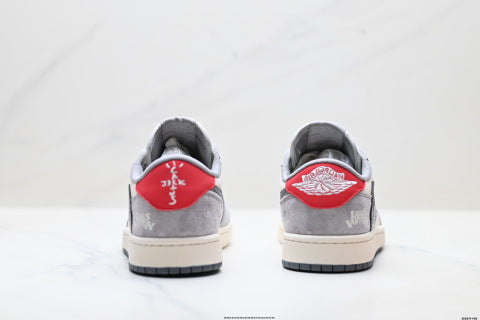 Nike Air Jordan 1 x Travis Scott basketball shoes Comfortable casual sneakers