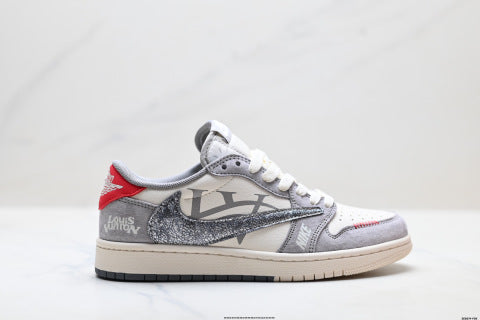Nike Air Jordan 1 x Travis Scott basketball shoes Comfortable casual sneakers
