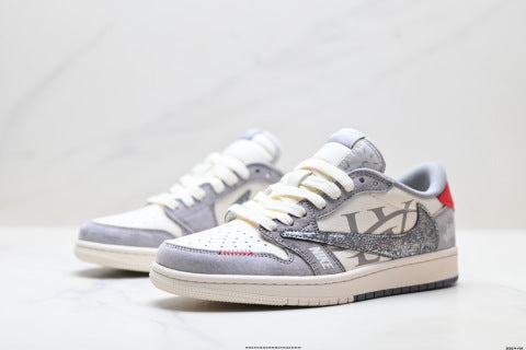 Nike Air Jordan 1 x Travis Scott basketball shoes Comfortable casual sneakers