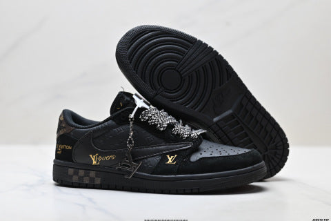 Nike Air Jordan 1 x Travis Scott sneakers Anti-slip basketball shoes for men and women