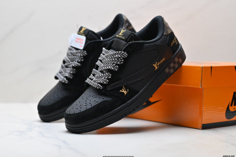Nike Air Jordan 1 x Travis Scott sneakers Anti-slip basketball shoes for men and women