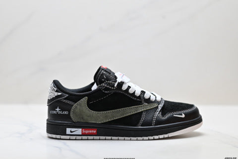 Nike Air Jordan 1 x Travis Scott  sneakers Lightweight and non-slip basketball shoes