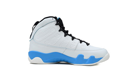 Nike Air Jordan 9 OG "Powder Blue" basketball shoes Breathable, shock-absorbing, non-slip, and wear-resistant sports shoes.