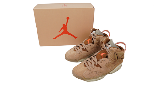 Nike Air Jordan 6 British Khaki sports shoes Breathable, shock-absorbing, non-slip, and durable basketball shoes.