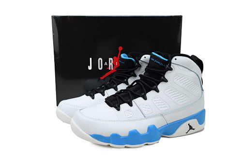 Nike Air Jordan 9 OG "Powder Blue" basketball shoes Breathable, shock-absorbing, non-slip, and wear-resistant sports shoes.