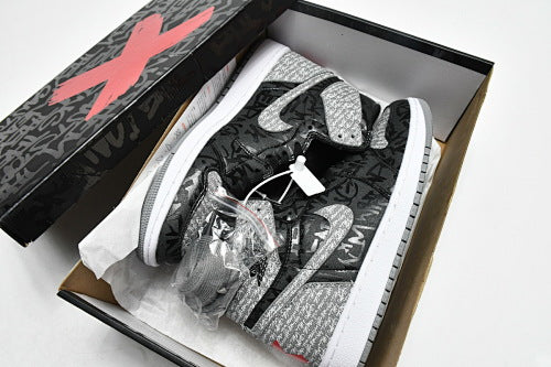 Nike Air Jordan 1 High-top skate shoes Non-slip basketball shoes for men and women